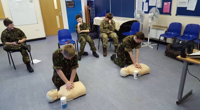 Cadets Complete First Aid Course